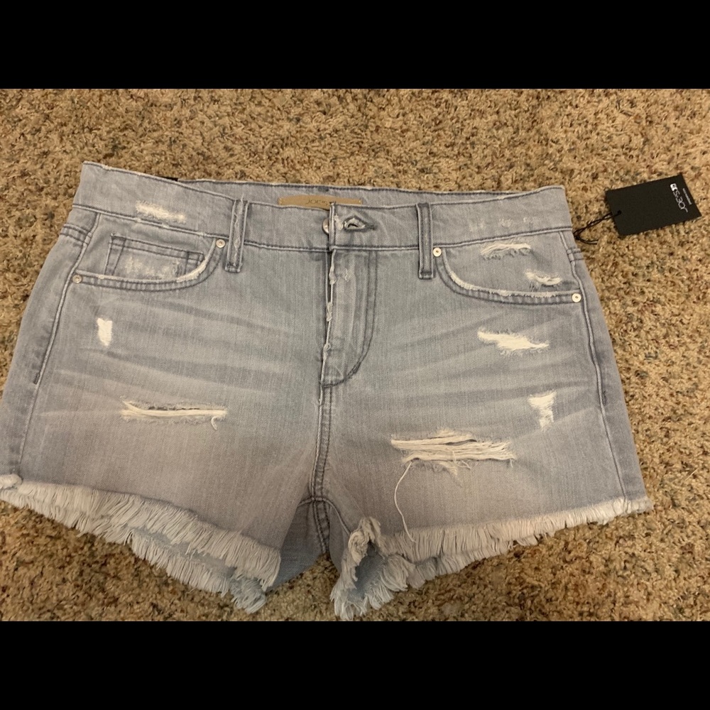Joe’s Jeans grey cut-off shorts